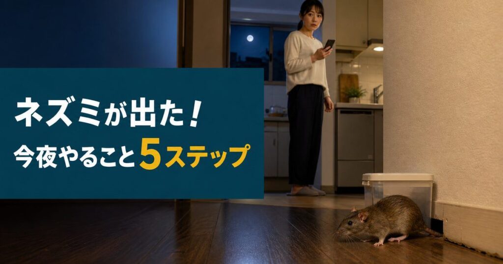 ネズミが出たとき今夜やること5ステップ
